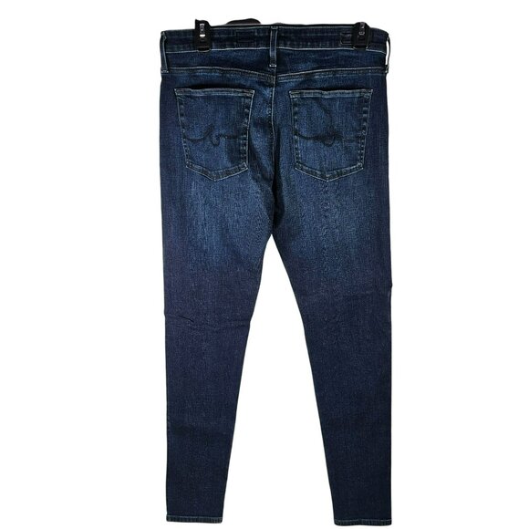 AG Adriano Goldschmied The Farrah Skinny High-Rise Jeans Size 32R 32x29 Dark - Picture 5 of 9